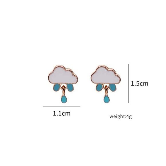 🌧️ Rain Cloud Earrings 🌧️ - Picture 4 of 4